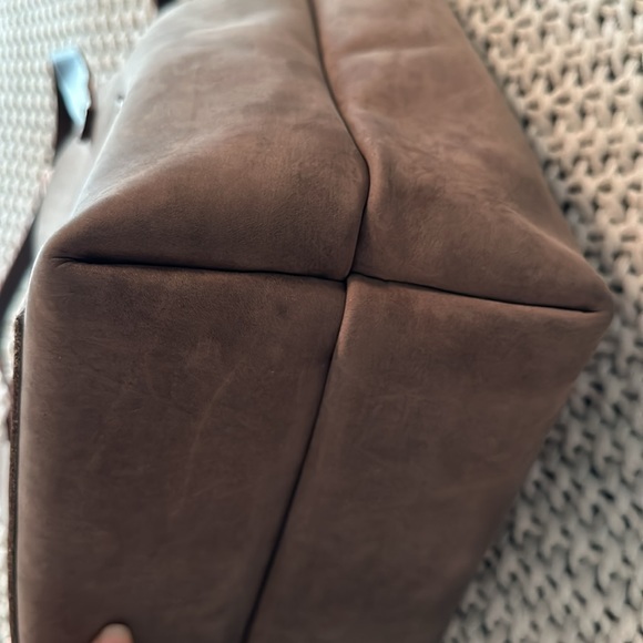 Portland leather goods large tote, true unicorn color groupie gray. 🦄 - Picture 4 of 15